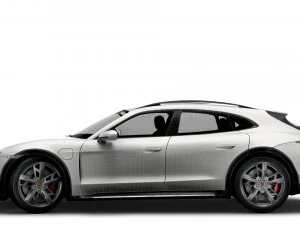 Porsche Taycan Turbo Cross Turismo 2022 3D Model