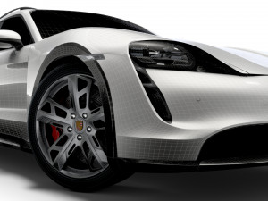 Porsche Taycan Turbo Cross Turismo 2022 Modelo 3D