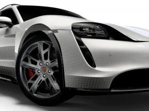 Porsche Taycan Turbo Cross Turismo 2022 3D Model