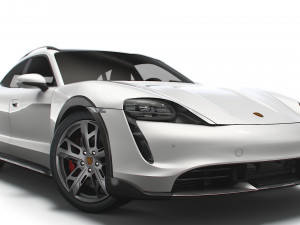 Porsche Taycan Turbo S Cross Turismo 2022 3D Model