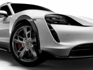 Porsche Taycan Turbo S Cross Turismo 2022 Modelo 3D