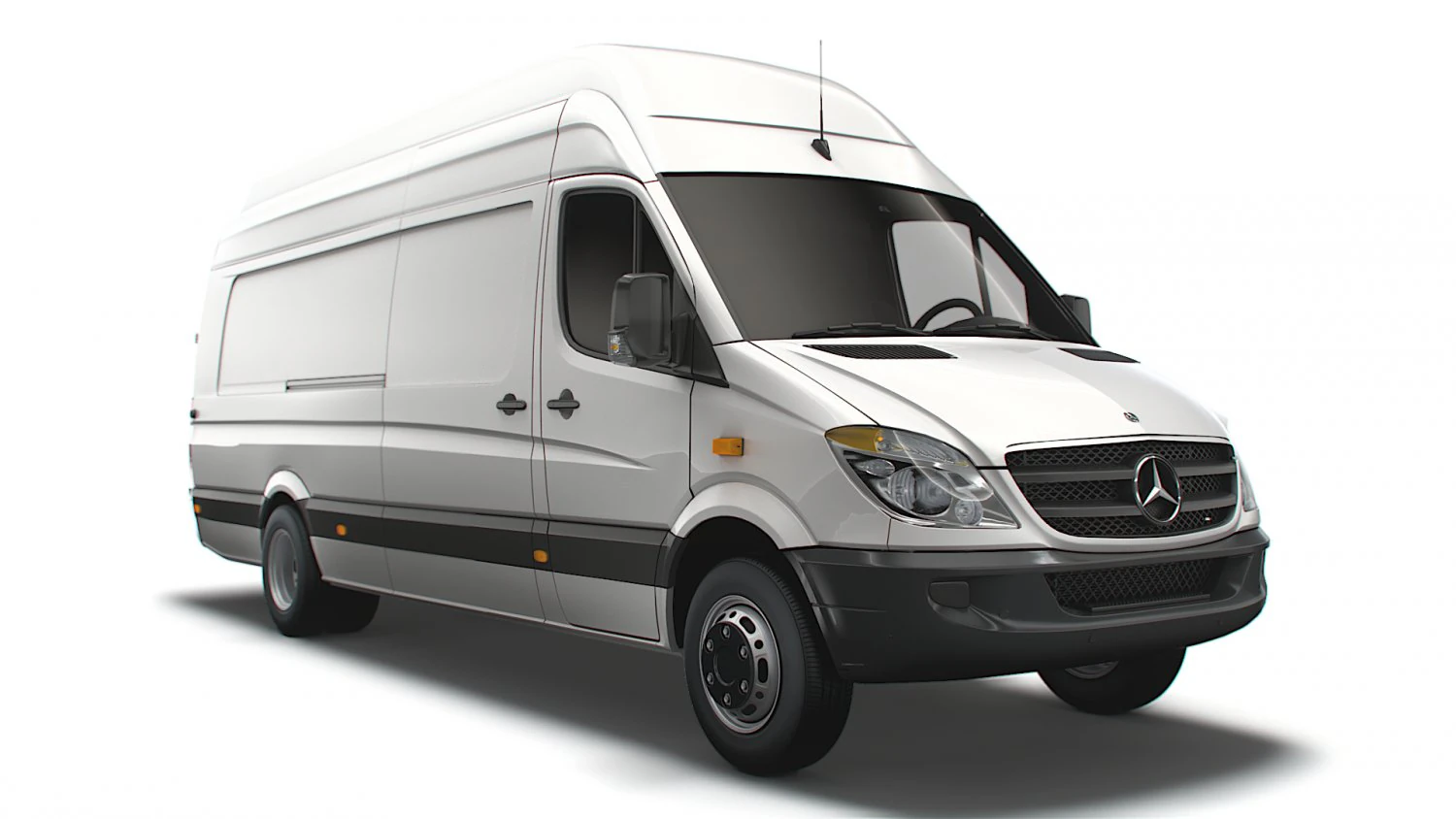 Mercedes Sprinter Cargo Van L4H3 2008 3D Model .c4d .max .obj .3ds .fbx .stl .blend 