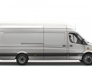 Mercedes Sprinter Cargo Van L4H3 2008 3D Model