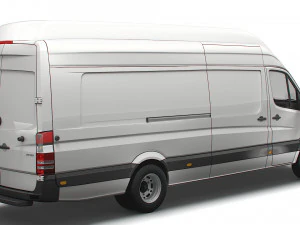 Mercedes Sprinter Cargo Van L4H3 2008 3D Model