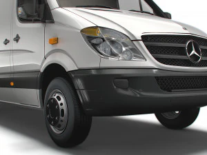 Mercedes Sprinter Cargo Van L4H3 2008 3D Model
