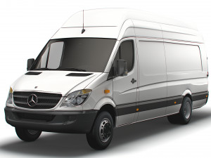 Mercedes Sprinter Cargo Van L4H3 2008 Modello 3D