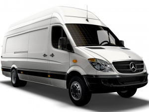 Mercedes Sprinter Cargo Van L4H3 2008 Modello 3D