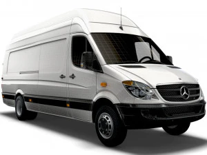 Mercedes Sprinter Cargo Van L4H3 2008 3D Model