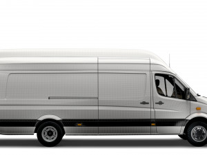 Mercedes Sprinter Cargo Van L4H3 2008 Modello 3D