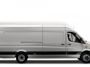 Mercedes Sprinter Cargo Van L4H3 2008 3D Model