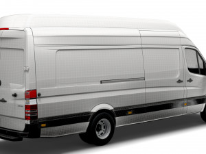 Mercedes Sprinter Cargo Van L4H3 2008 Modello 3D