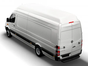 Mercedes Sprinter Cargo Van L4H3 2008 3D Model