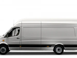 Mercedes Sprinter Cargo Van L4H3 2008 3D Model