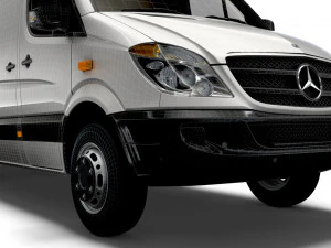 Mercedes Sprinter Cargo Van L4H3 2008 3D Model