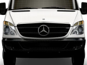 Mercedes Sprinter Cargo Van L4H3 2008 3D Model