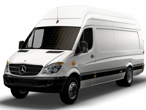 Mercedes Sprinter Cargo Van L4H3 2008 Modello 3D