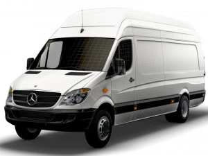 Mercedes Sprinter Cargo Van L4H3 2008 3D Model