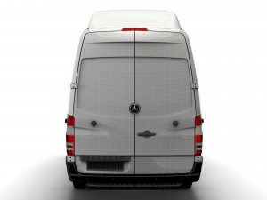 Mercedes Sprinter Cargo Van L4H3 2008 Modello 3D