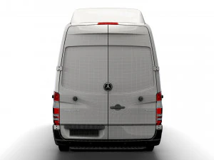 Mercedes Sprinter Cargo Van L4H3 2008 3D Model