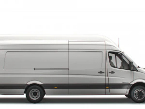 Freightliner Sprinter Cargo Van L4H3 2008 3D Model