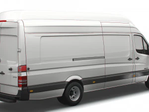 Freightliner Sprinter Cargo Van L4H3 2008 3D Model