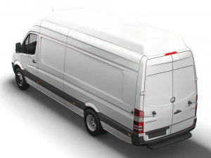 Freightliner Sprinter Cargo Van L4H3 2008 3D Model