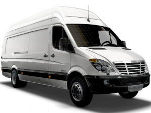 Freightliner Sprinter Cargo Van L4H3 2008 3D 모델