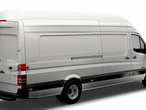Freightliner Sprinter Cargo Van L4H3 2008 3D 모델