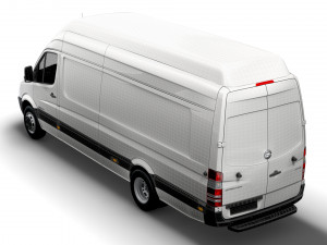 Freightliner Sprinter Cargo Van L4H3 2008 3D 모델