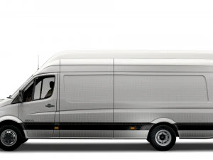 Freightliner Sprinter Cargo Van L4H3 2008 3D Model