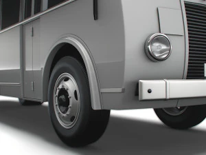 Generic Old Bus 3D Model
