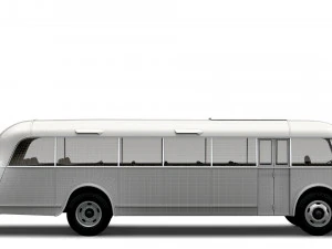 Generic Old Bus 3D Model