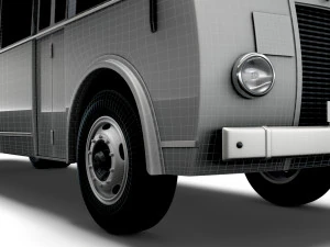 Generic Old Bus 3D Model
