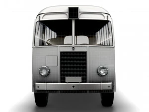 Generic Old Bus 3D Model