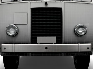 Generic Old Bus 3D Model