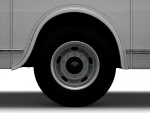 Generic Old Bus 3D Model