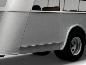 Generic Old Bus 3D Model