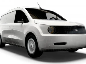 Generic EV Small Van LWB 2023 3D Model