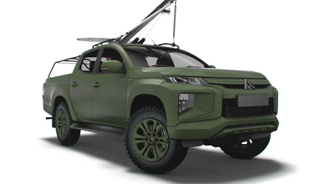 Mitsubishi L200 RAM II UAV 2023 Model 3D .c4d .max .obj .3ds .fbx .stl .blend 