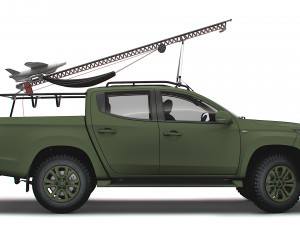 Mitsubishi L200 RAM II UAV 2023 Model 3D