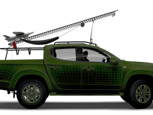 Mitsubishi L200 RAM II UAV 2023 Model 3D
