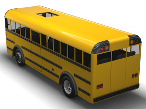 Generic School Bus 3D Model