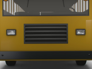 Generic School Bus 3D Model