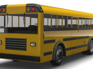 一般的なスクールバス 3Dモデル