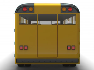 Generic School Bus 3D Model