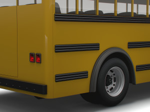 Generic School Bus 3D Model