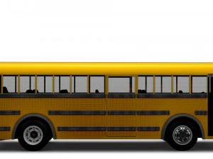 一般的なスクールバス 3Dモデル