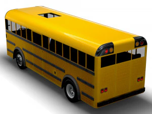 一般的なスクールバス 3Dモデル
