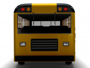 Generic School Bus 3D Model