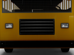 Generic School Bus 3D Model